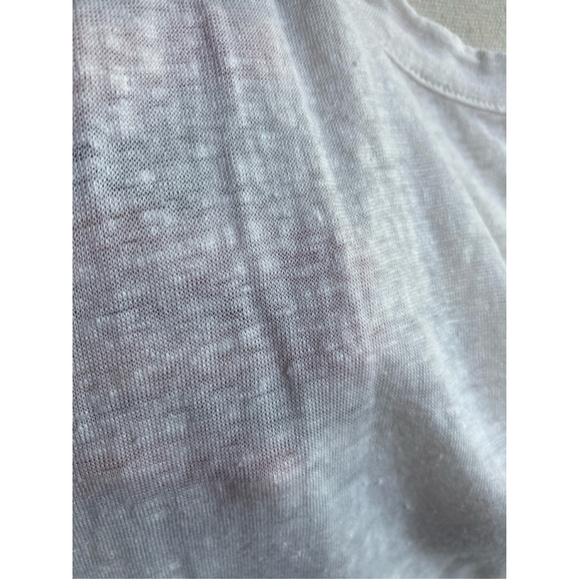 Women's LOFT Linen Blend Top Size L White/off white - Picture 4 of 7